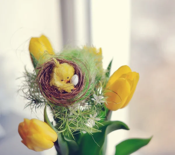 春天的颜色的花束 — 图库照片