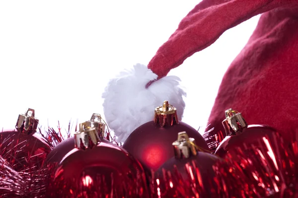 Balls, bands and Santa Claus hat — Stock Photo, Image