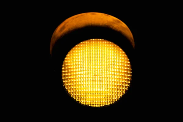 Semaforo giallo — Foto Stock