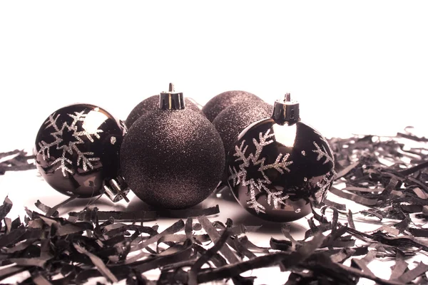 Bolas de Navidad Negro —  Fotos de Stock