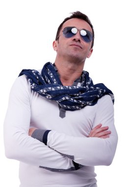 yakışıklı bir orta yaş erkek portresi