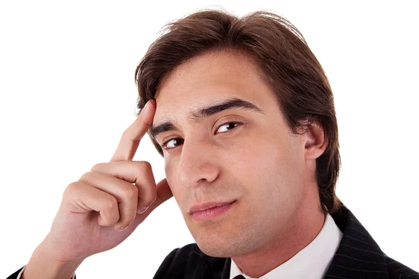 Young Business Man thinking — Stock Photo, Image