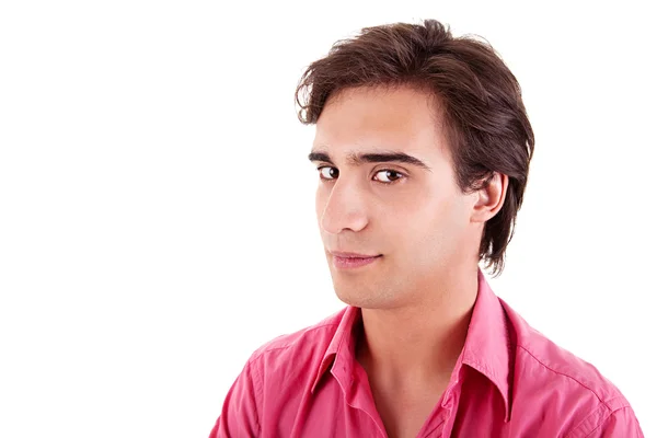 Handsome man, with red shirt — Stock Photo, Image