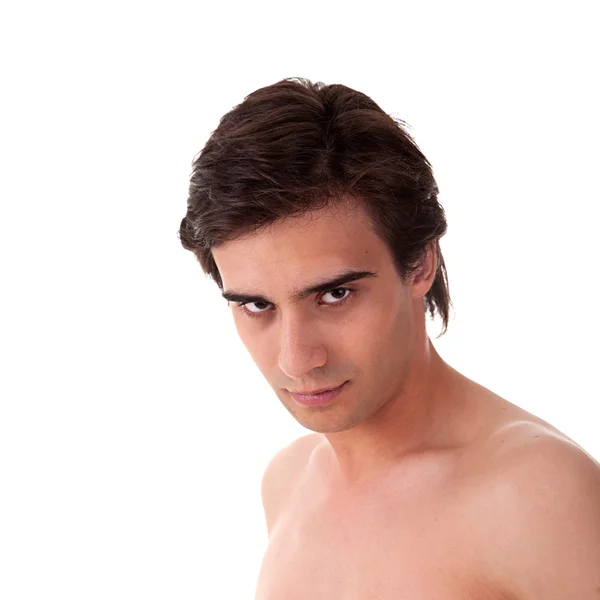 A topless egy jóképű fiatal férfi portréja — Stock Fotó