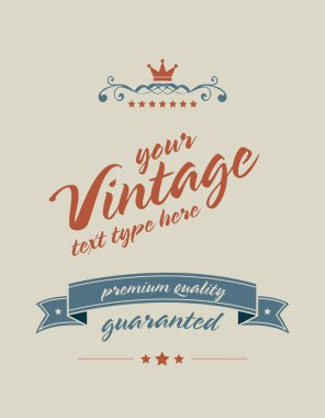 Vintage label clipart