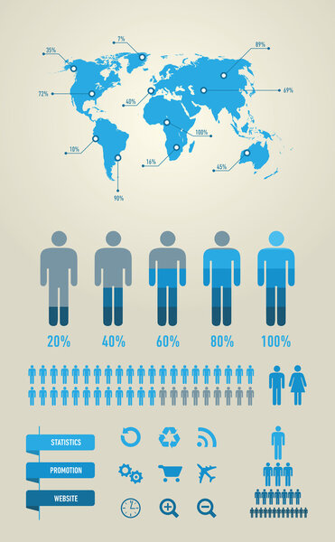 Инфографические элементы бизнеса

