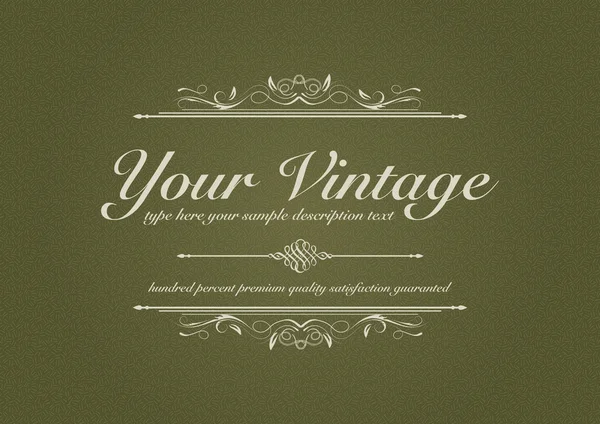Texturized vintage background with ornament — Stock Vector