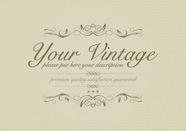 Fond vintage avec des ornements — Image vectorielle