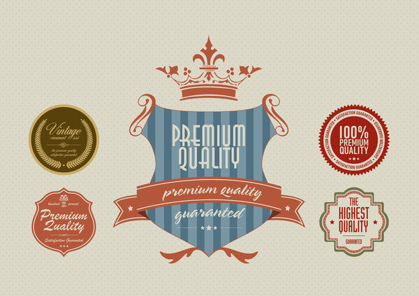 Стилизованные винтажные этикетки
