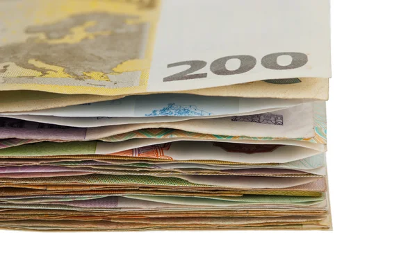Банкноты с пучками — стоковое фото