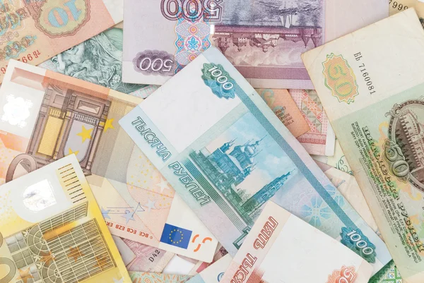 Różne world banknoty — Zdjęcie stockowe