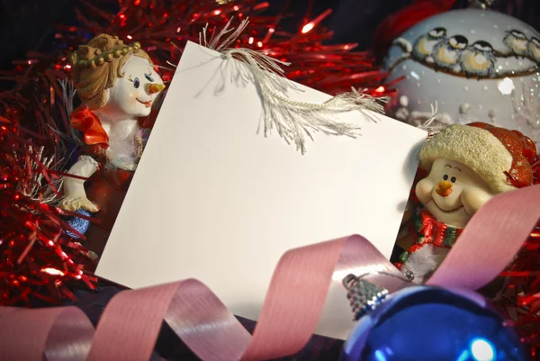 Lista w Boże Narodzenie dekoracji — Zdjęcie stockowe