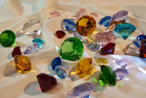 Collection of glass gems Obraz Stockowy