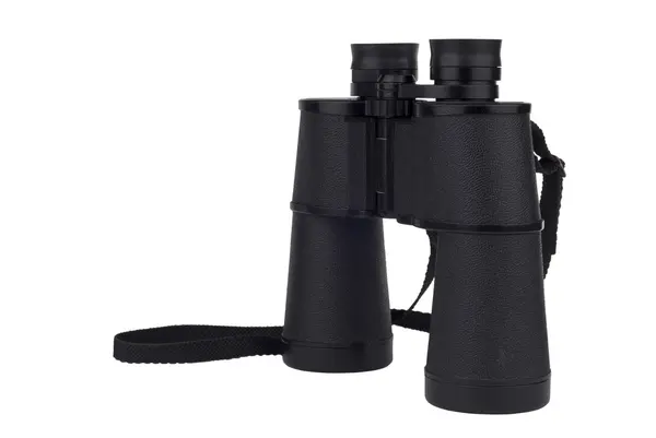 stock image Black binoculars isolated on white background