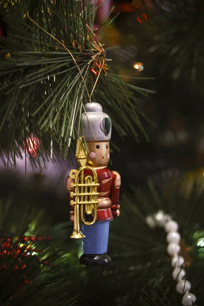 Kerstboom decoraties speelgoed soldaat — Stockfoto
