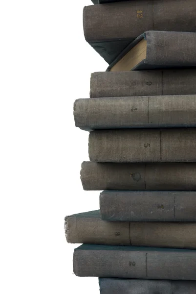 Close up Stack di vecchi libri — Foto Stock