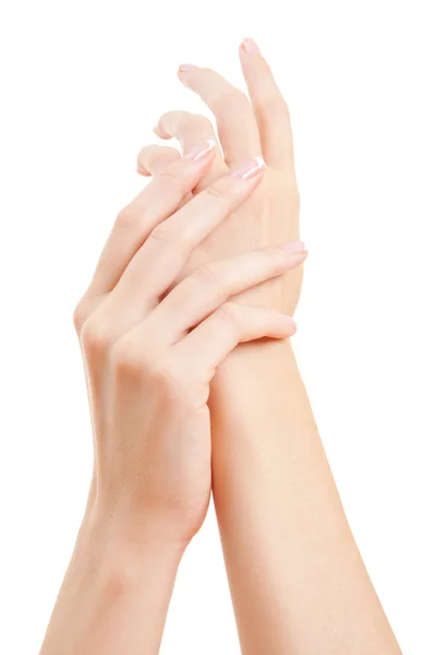Care for beautiful woman hands — Stock Photo, Image