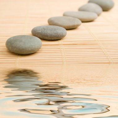 Stones for spa massage clipart