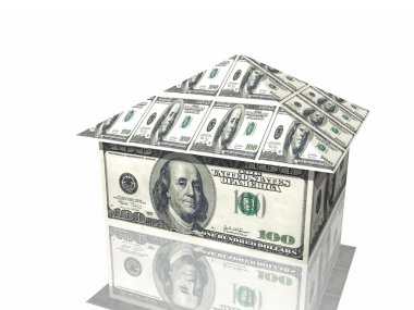 Money house clipart