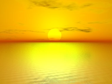 Golden Sunset clipart