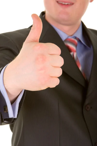 Business man hand gesture — Stock Photo, Image