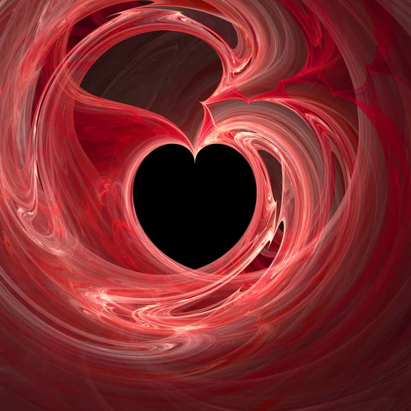 Red abstract heart — Stock Photo, Image