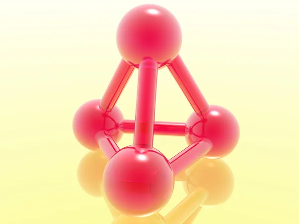 Render-molekula — Stock Fotó