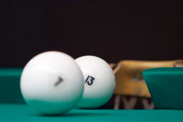 Balls for game in the russian billiards on the table — Stock Photo, Image