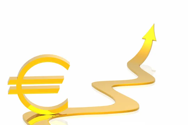 Crecimiento del euro — Foto de Stock