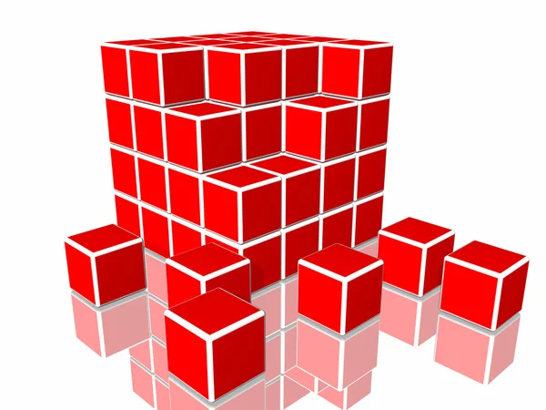 Много кубов — стоковое фото