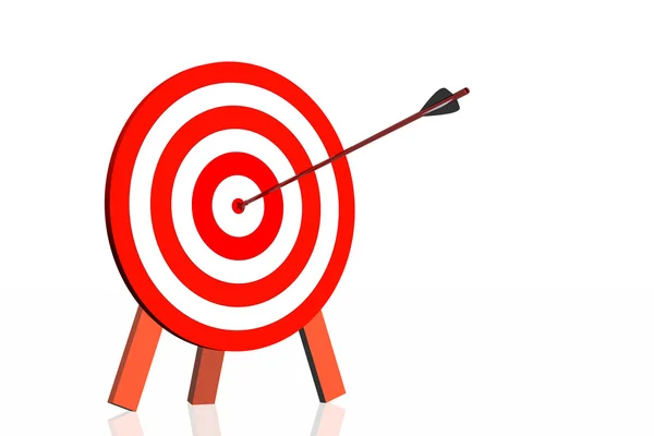 Dartboard with arrow — Stock Photo, Image