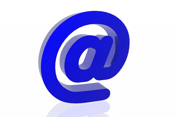 Blauwe e-mail symbool — Stockfoto