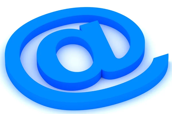 Blue e-mail symbol — Stock Photo, Image