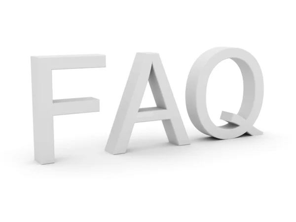 stock image FAQ letter