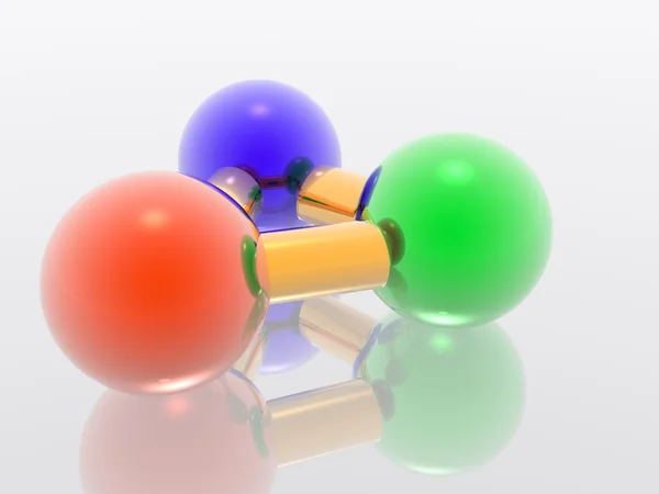 3D molecule — Stock Photo, Image