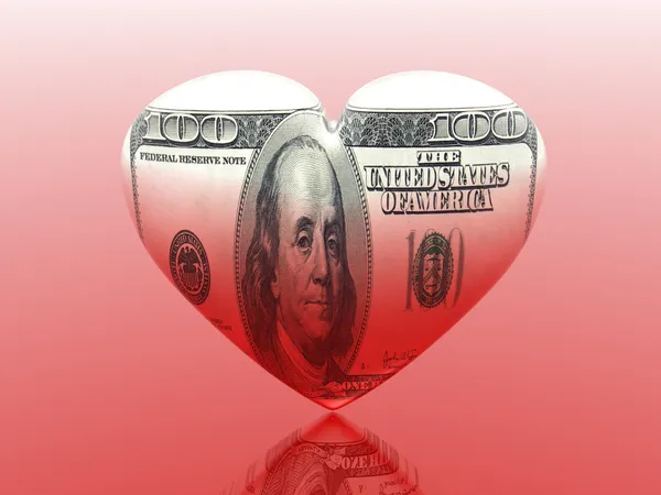 Adoro dinheiro. — Fotografia de Stock