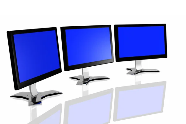 3d monitors — Stock Photo, Image