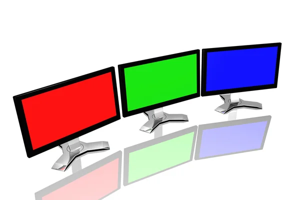 RGB monitör — Stok fotoğraf