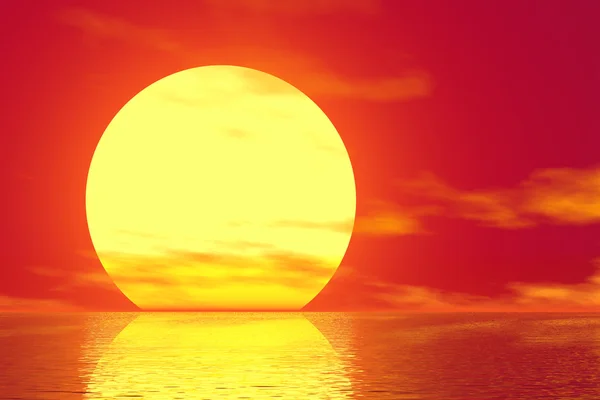 Goldener Sonnenuntergang — Stockfoto