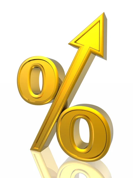 Percent growth — Stock Photo, Image