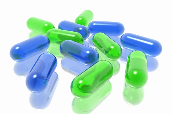 Pills on white background — Stock Photo, Image