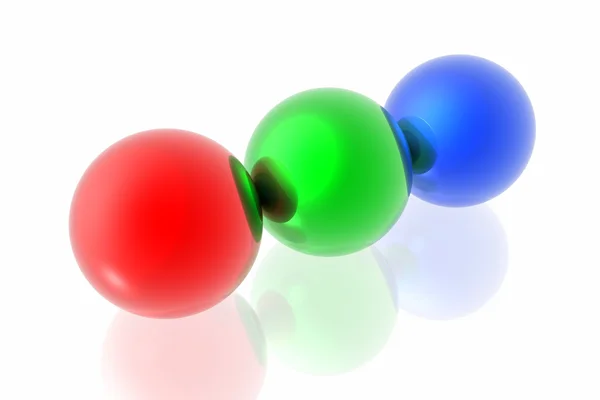 RGB spheres — Stock Photo, Image