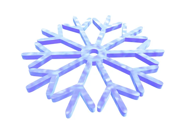 Snowflake in the white background — Stock Photo, Image