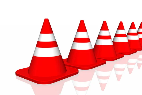 stock image 3d traffic cone