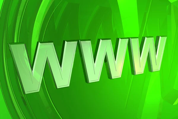 3d World Wide Web internet symbol — Stock Photo, Image