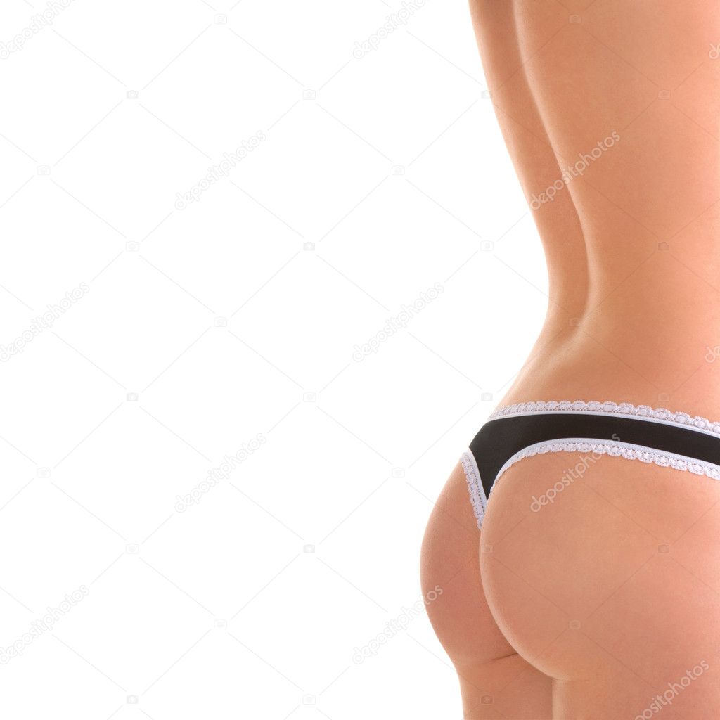 Sexy woman body on the white background
