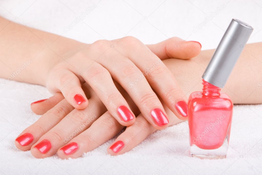 Care for beautiful woman nails