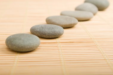 Stones for spa massage clipart