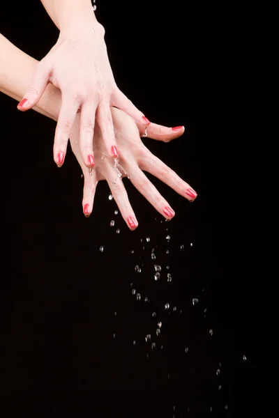 Péče o smyslnost ženské ruce — Stock fotografie