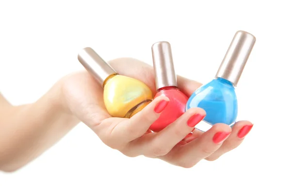 Choose the color of nail polish — Stock Photo, Image